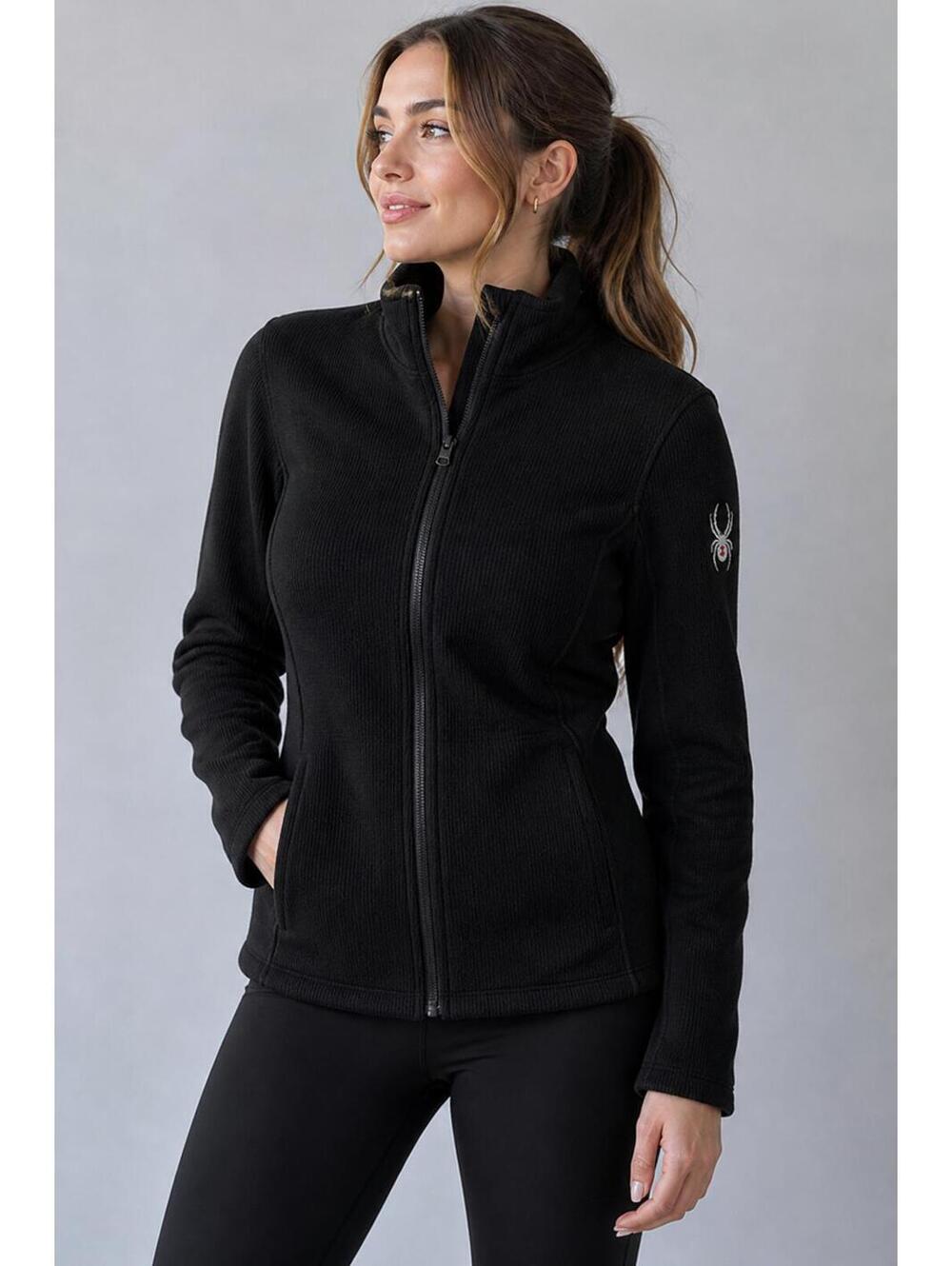 Spyder Endure Jacket Full Zip Black Womens Medium